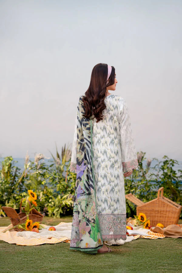 Aabyaan 3Pc Embroidered Lawn Suit YELDA (AR-12) gulbuy.com