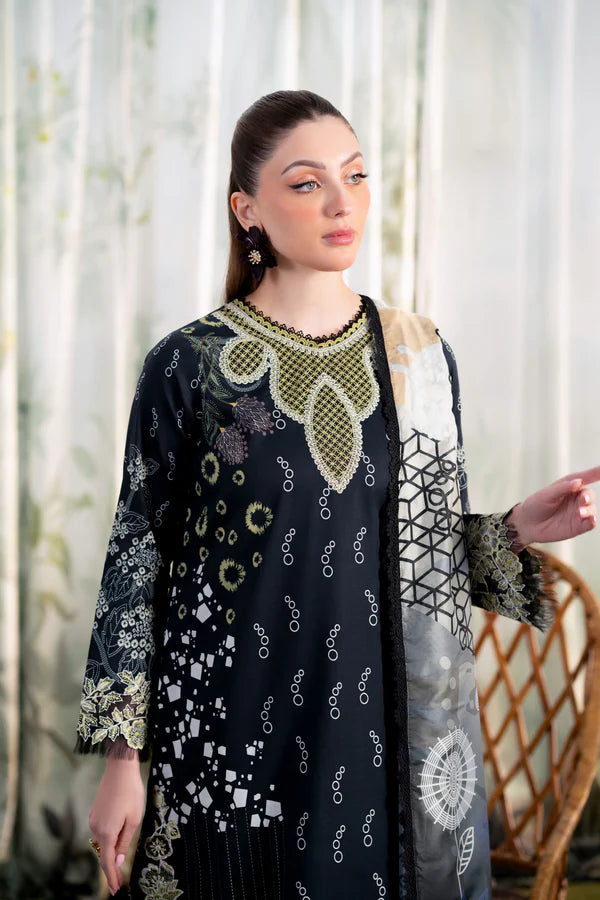Aabyaan 3Pc Embroidered Lawn Suit NAZAN (AR-10) gulbuy.com