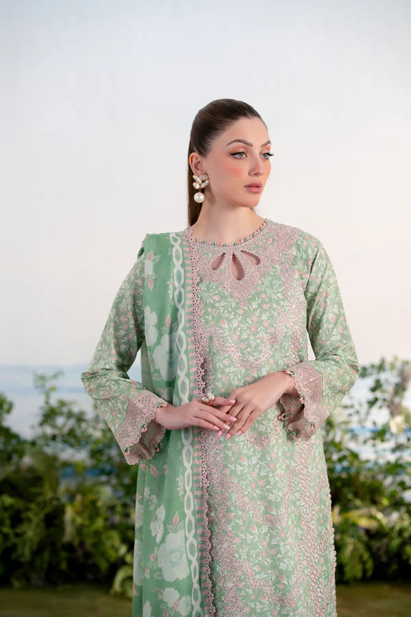 Aabyaan 3Pc Embroidered Lawn Suit EBRU (AR-16) gulbuy.com