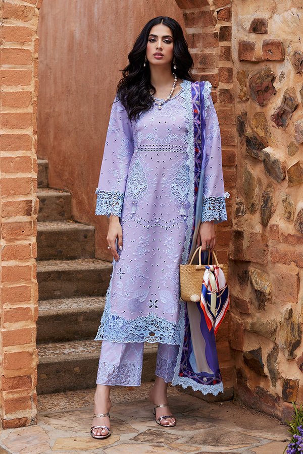 Mushq 3 Piece Embroidered Lawn Suit (CIAO-COUTURE)