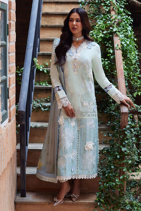 Mushq 3 Piece Embroidered Lawn Suit (CAPRI-CHARM)