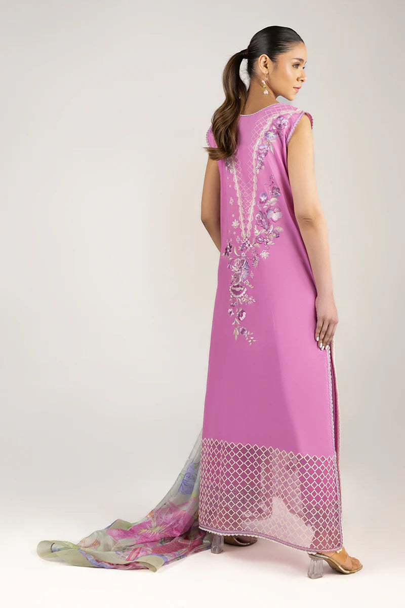 Mushq 3Pc Embroidered Lawn Suit Timeless Wave gulbuy.com