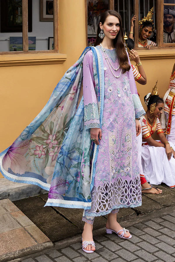 Mushq 3Pc Embroidered Lawn Suit Glowing Pulse gulbuy.com