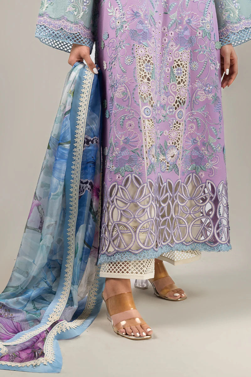 Mushq 3Pc Embroidered Lawn Suit Glowing Pulse gulbuy.com