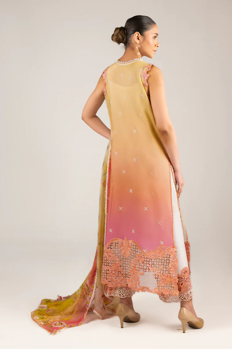 Mushq 3Pc Embroidered Lawn Suit Tranquil Spark gulbuy.com