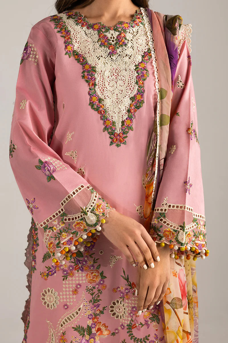 Mushq 3Pc Embroidered Lawn Suit Twinkling Tempos gulbuy.com