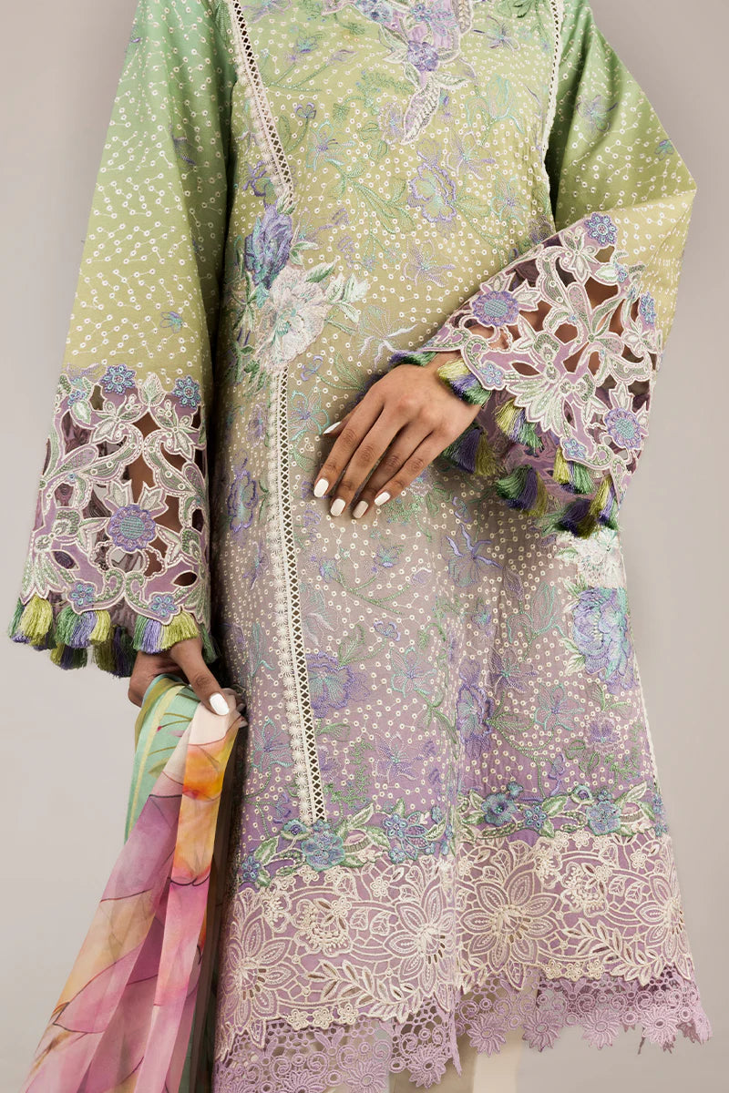 Mushq 3Pc Embroidered Lawn Suit Glittering Grace gulbuy.com