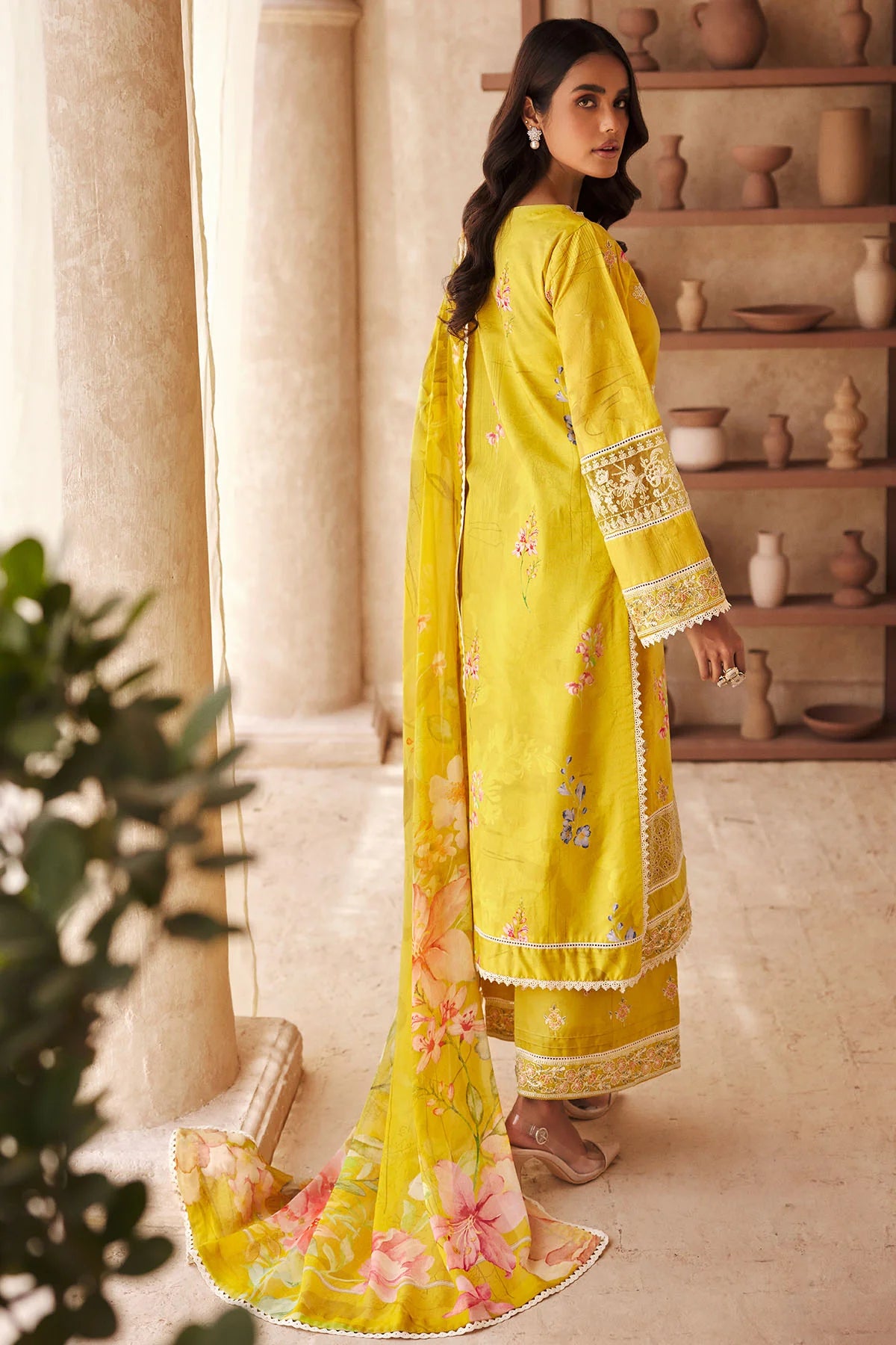 Motifz 3Pc Embroidered Lawn Suit 3741-ELIE gulbuy.com
