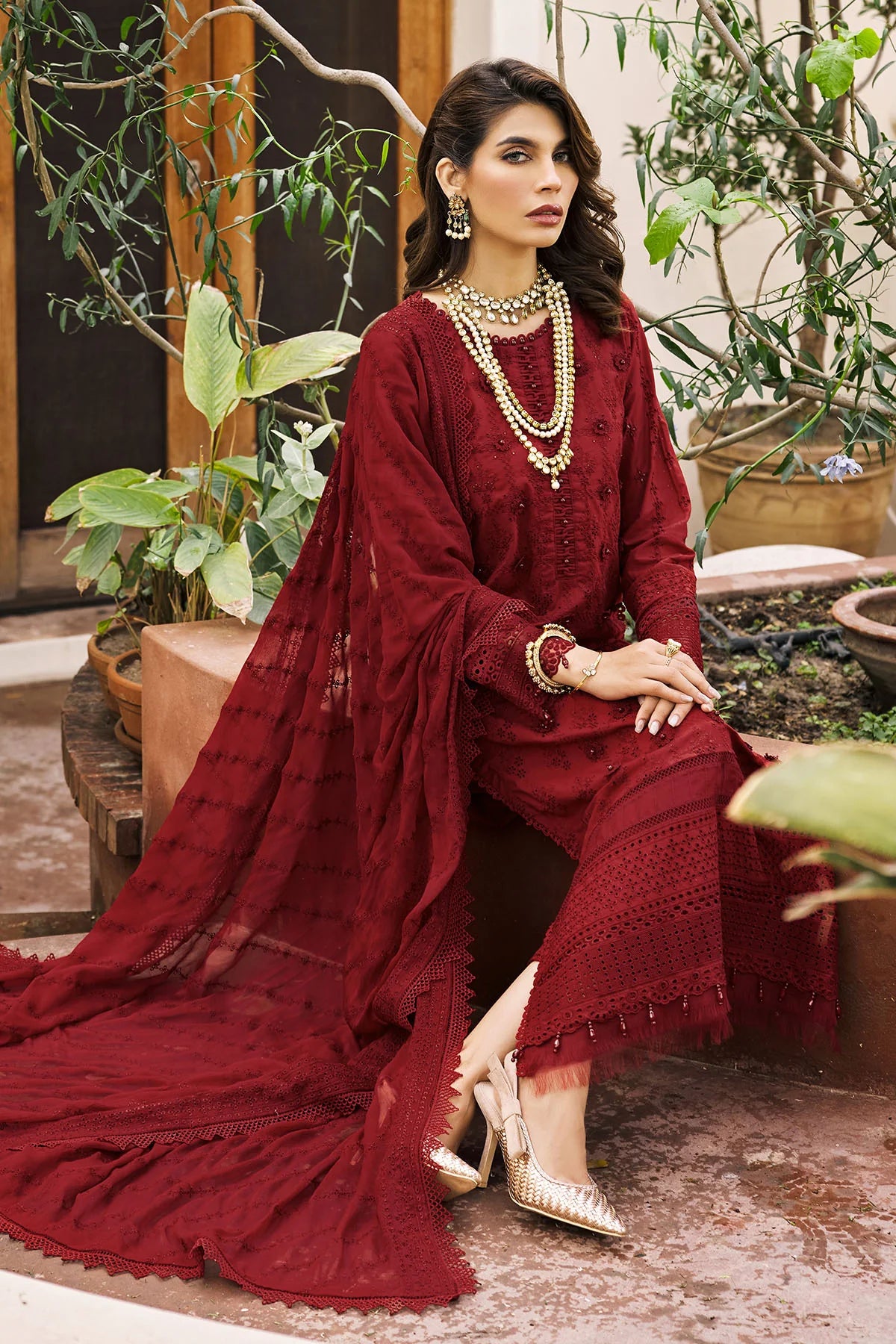 Motifz 3Pc Embroidered Lawn Suit 3985-RAHMA gulbuy.com