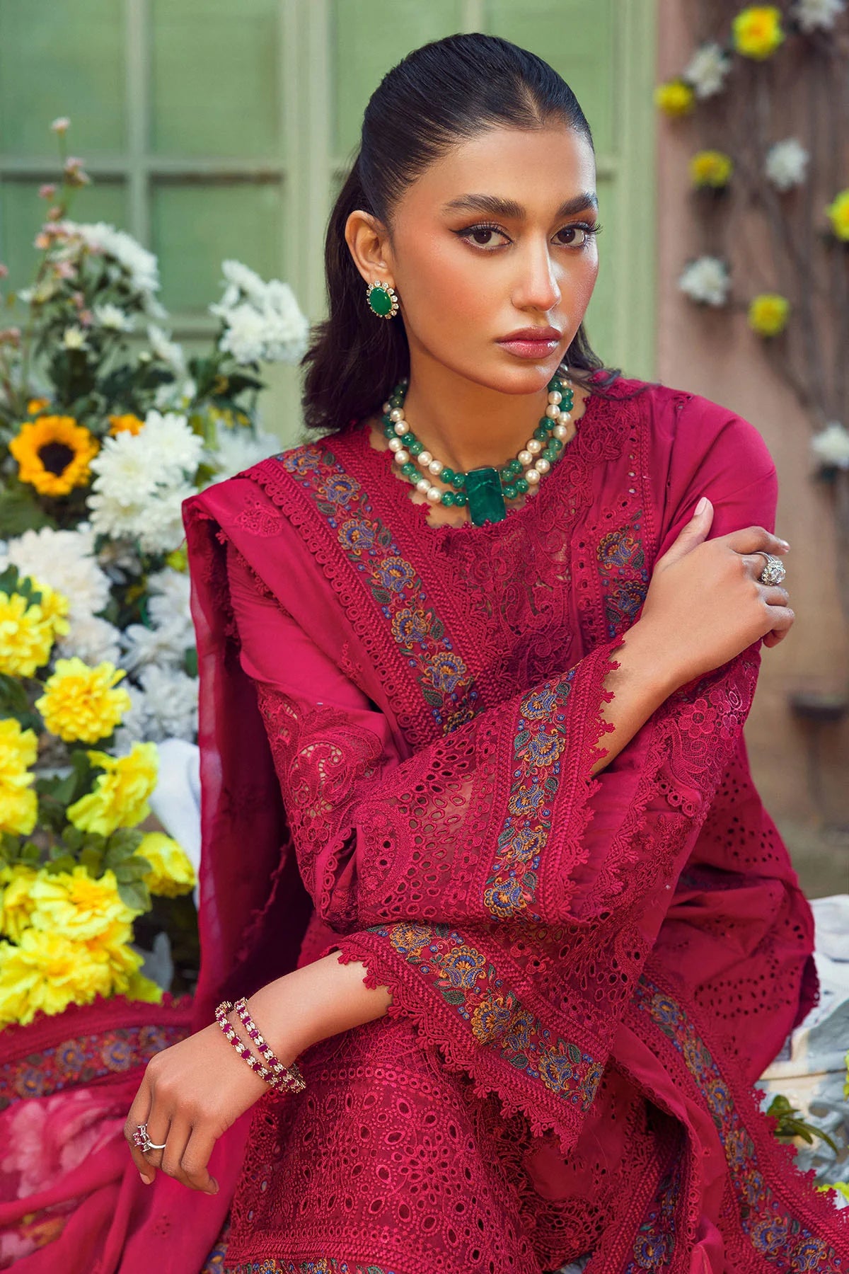 Motifz 3Pc Embroidered Lawn Suit 4425-ZOHRA-JABEEN gulbuy.com