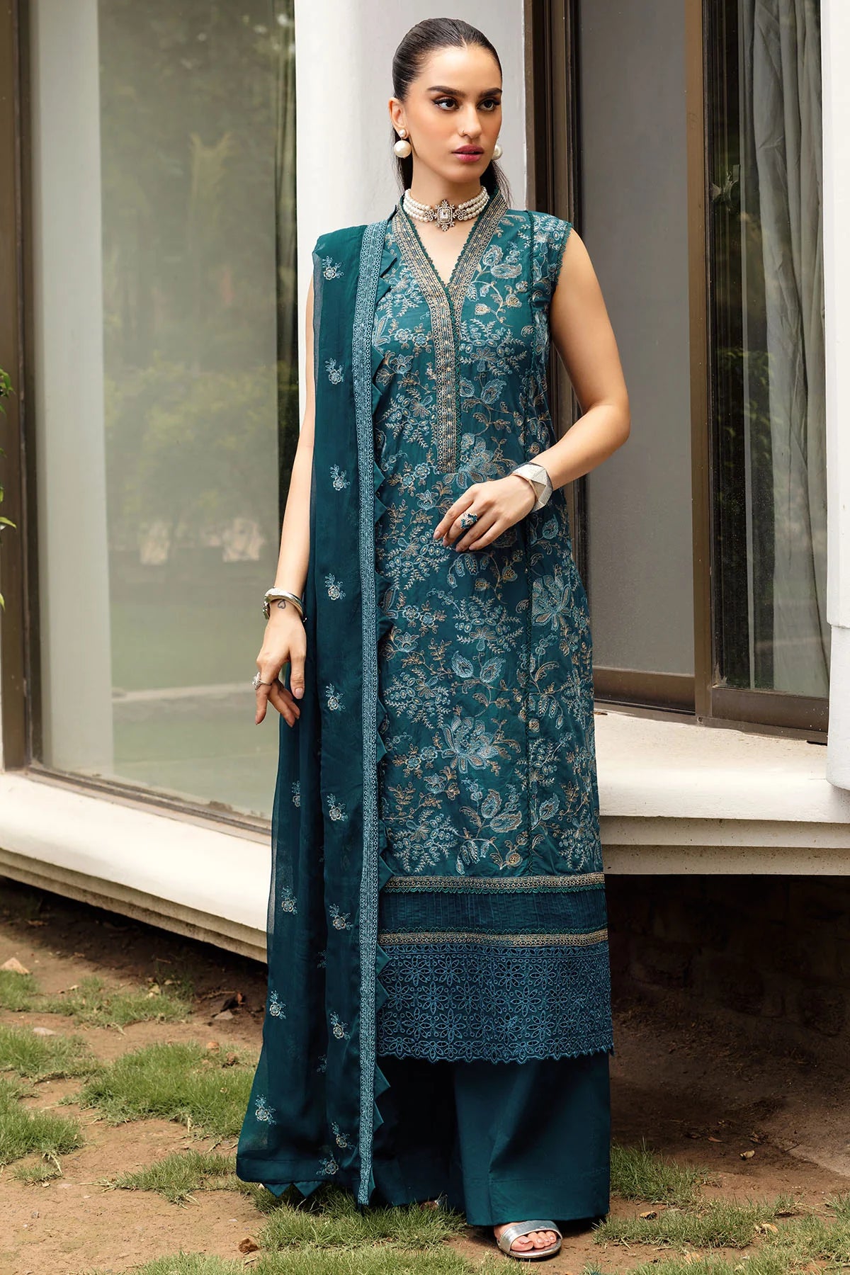 Motifz 3Pc Embroidered Lawn Suit 4831-SAMANA gulbuy.com