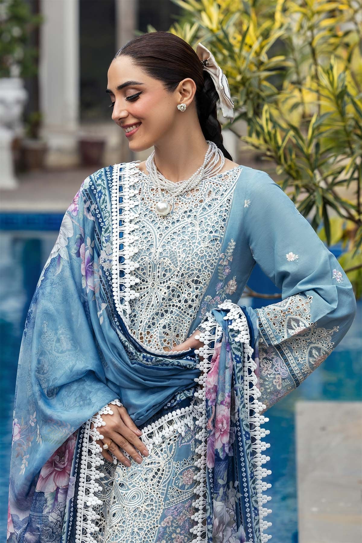 Motifz 3Pc Embroidered Lawn Suit 5301-ELAYNE gulbuy.com