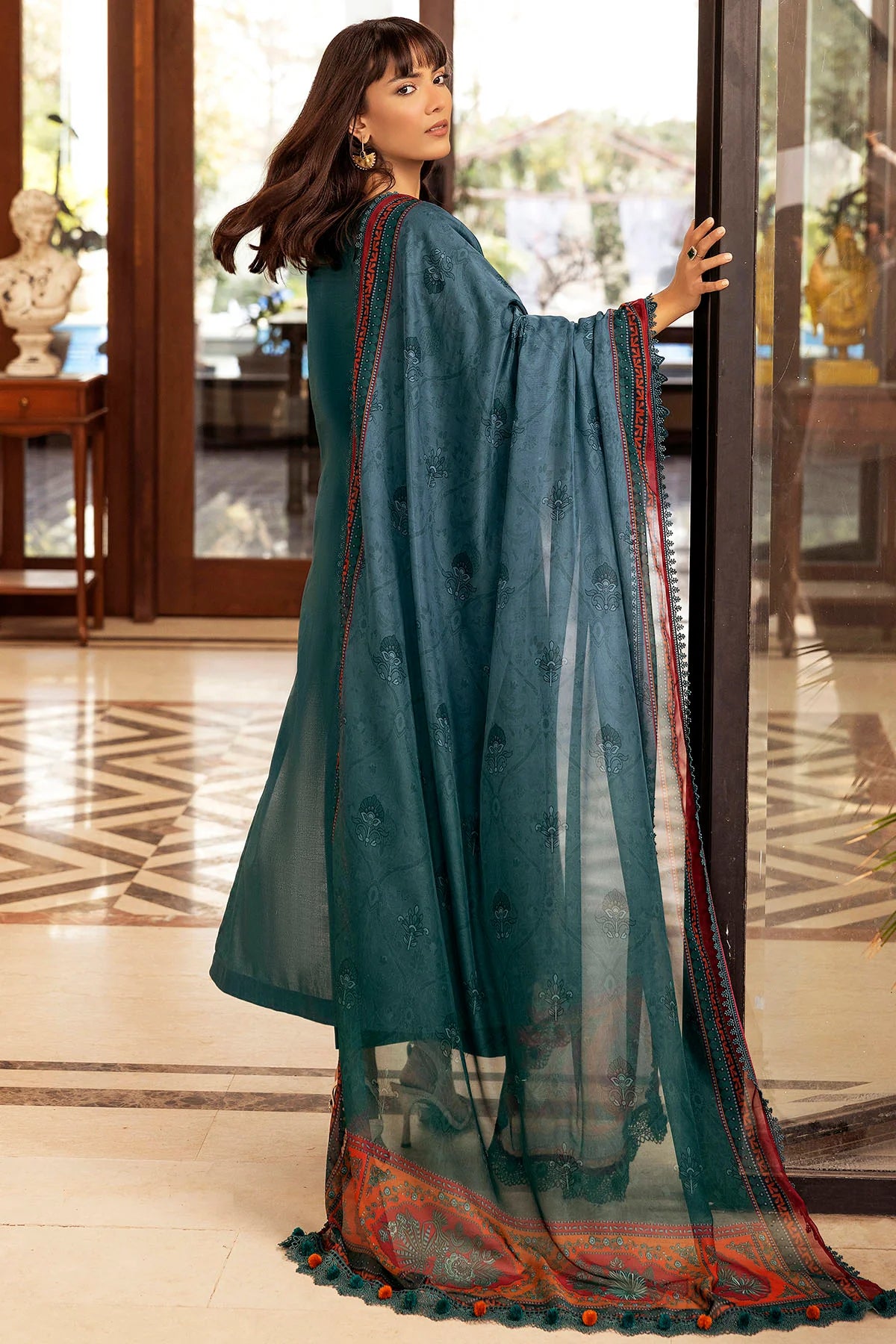 Motifz 3Pc Embroidered Lawn Suit 5327-PERCY gulbuy.com