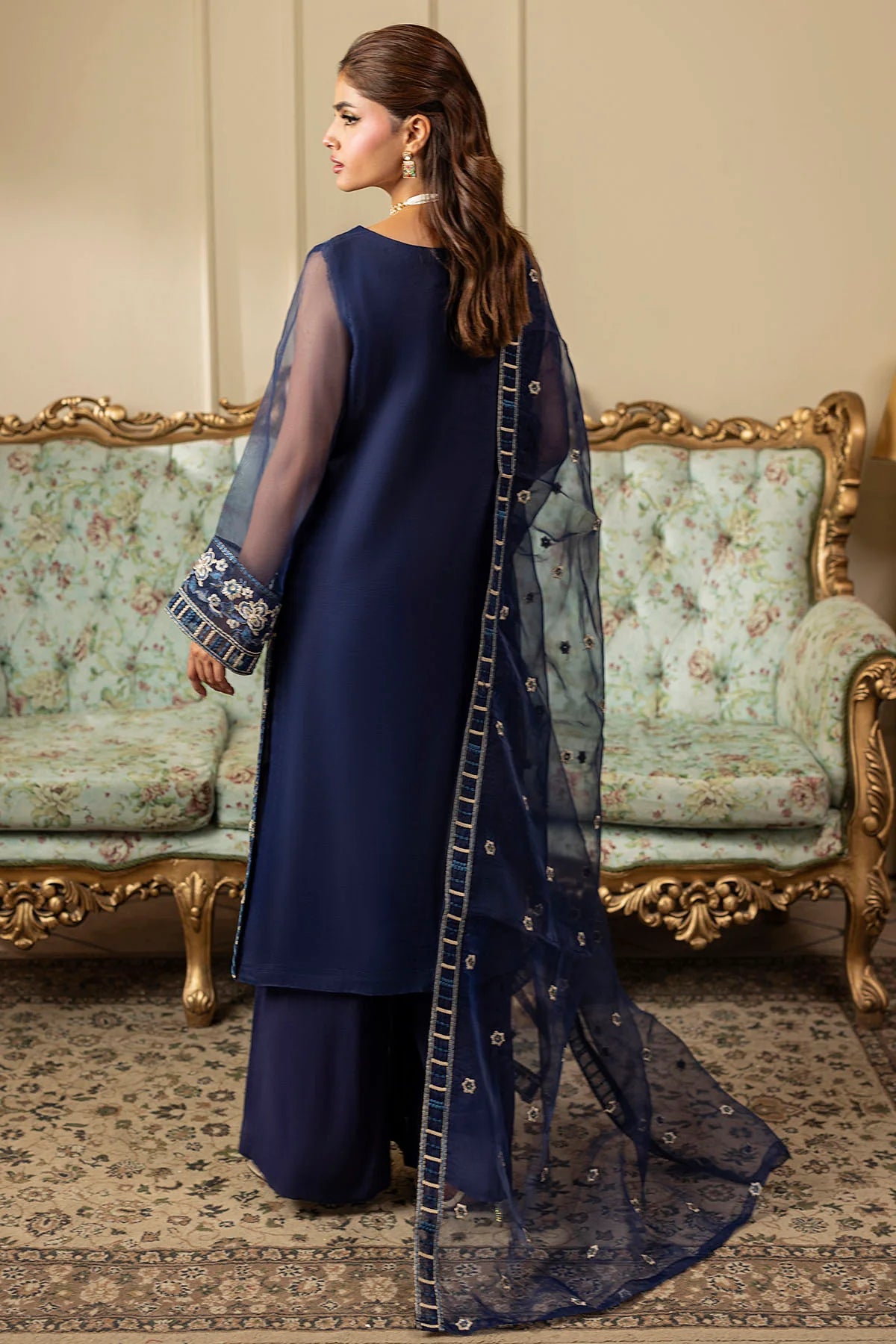 Motifz 3Pc Embroidered Organza Suit 5341-BARBARA gulbuy.com