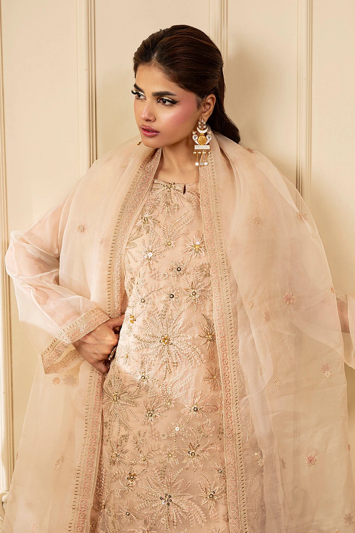 Motifz 3Pc Embroidered Organza Suit 5349-MARGOT gulbuy.com
