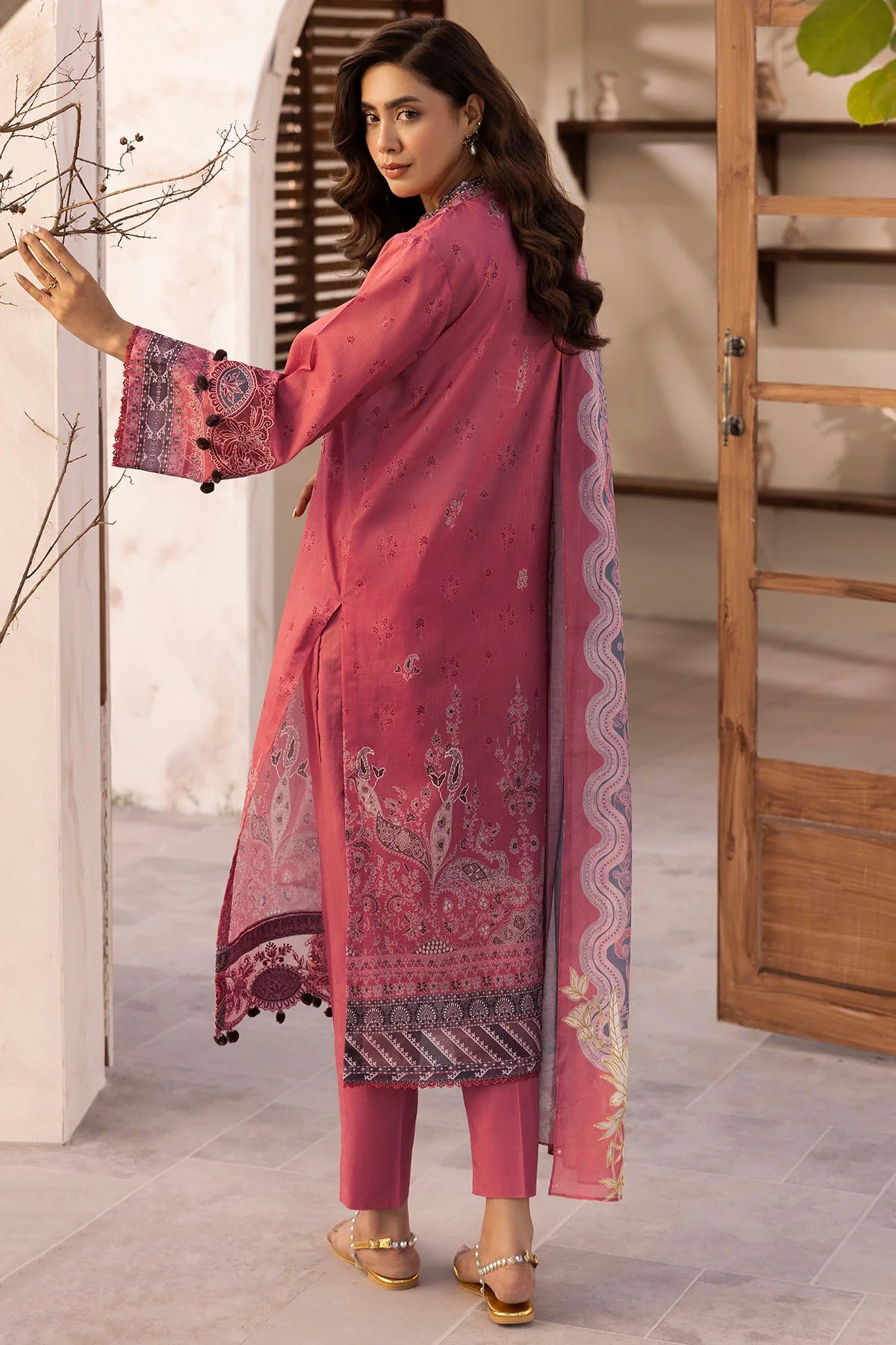 Motifz 3Pc Printed Lawn Suit 5471-IREA gulbuy.com