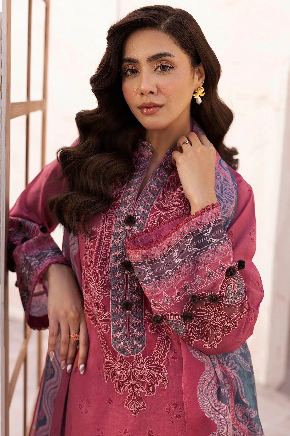 Motifz 3Pc Printed Lawn Suit 5471-IREA gulbuy.com