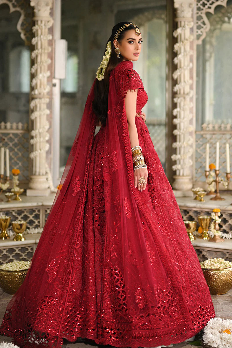 Qalamkar 3Pc Embroidered Raw Silk Suit RF-01 MUSKAAN gulbuy.com