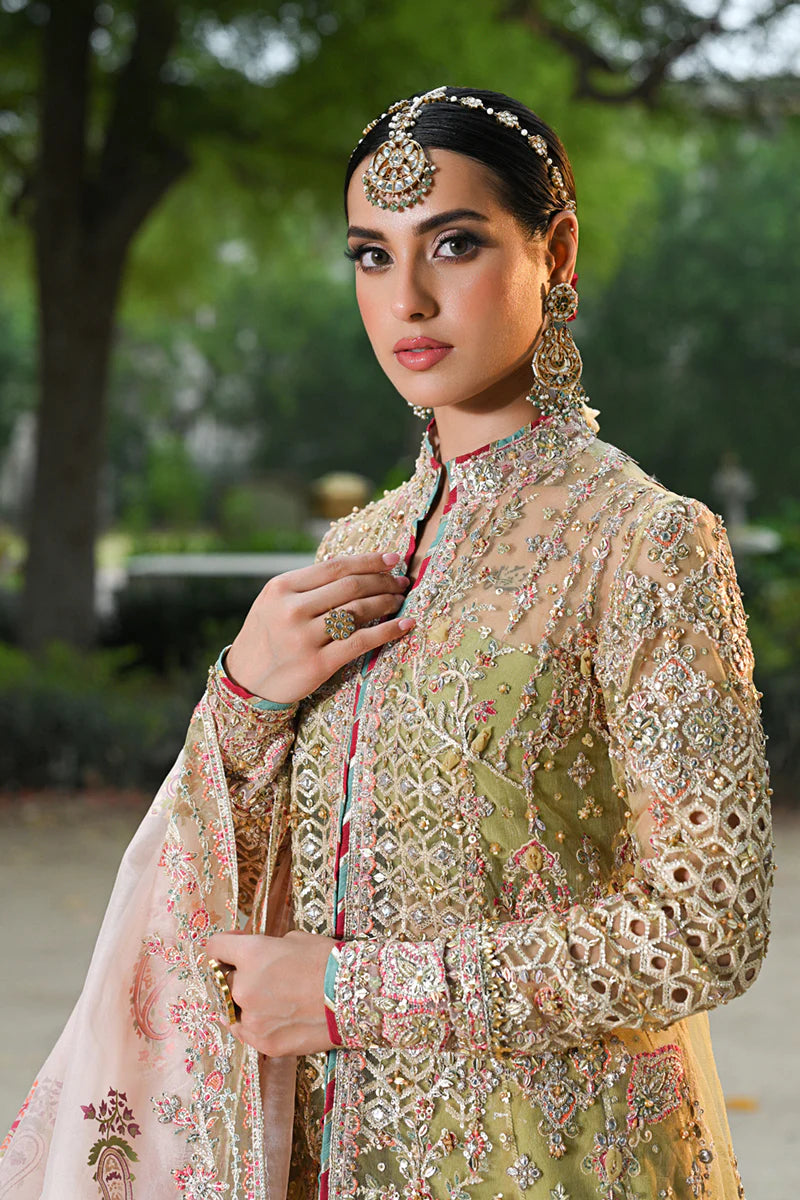 Qalamkar 3Pc Embroidered Raw Silk Suit RF-07 HALENA gulbuy.com
