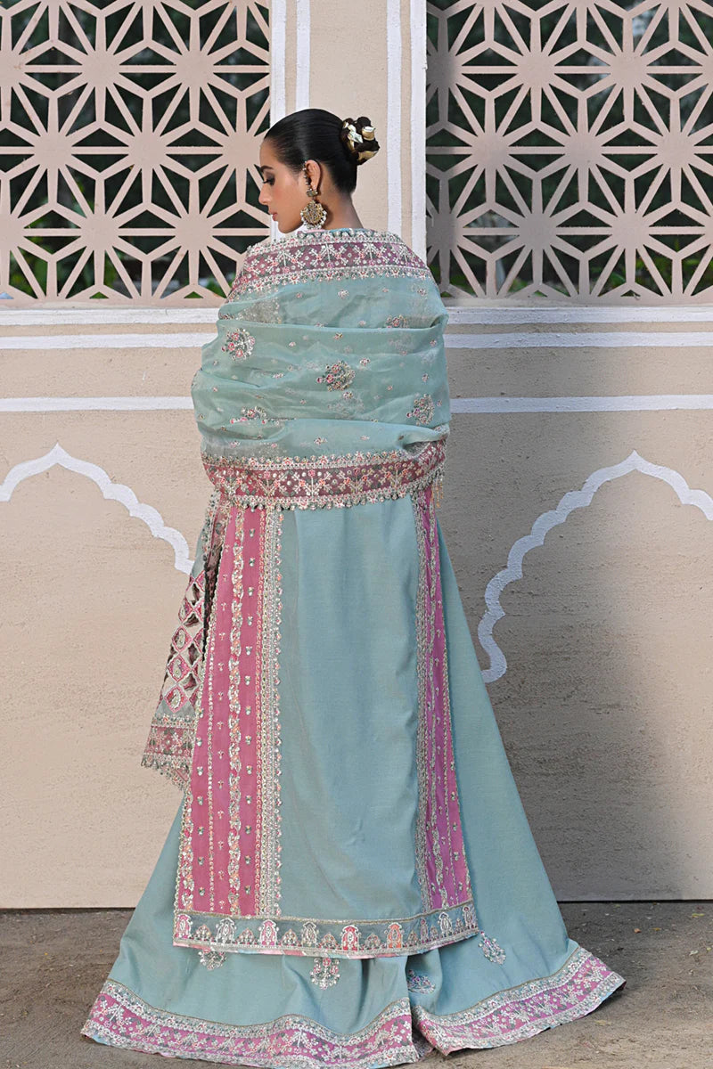 Qalamkar 3Pc Embroidered Raw Silk Suit RF-05 NEVA gulbuy.com