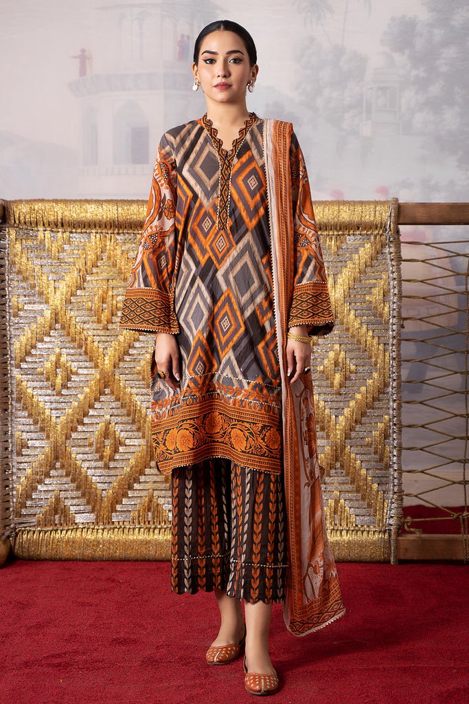 Charizma 3 Piece Printed Lawn Suit (CPM-4-02)