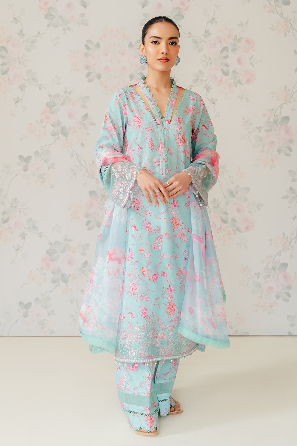 AFROZEH 3PC EMBROIDERED LAWN SUIT (637-Bali)