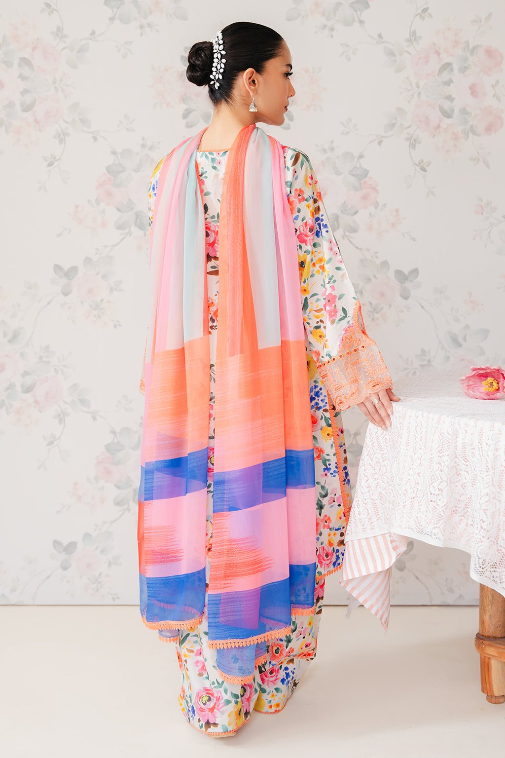 AFROZEH 3PC EMBROIDERED LAWN SUIT (636-Sundance) gulbuy.com