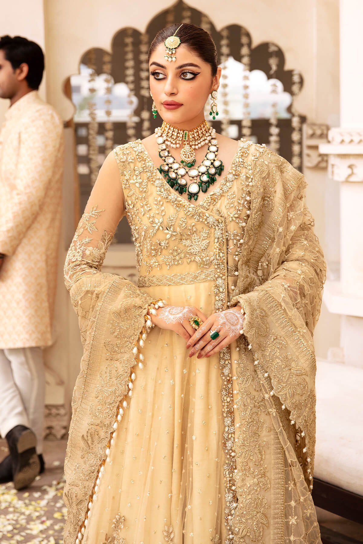 Imrozia 3Pc Embroidered Organza Suit SB-17 Siara gulbuy.com