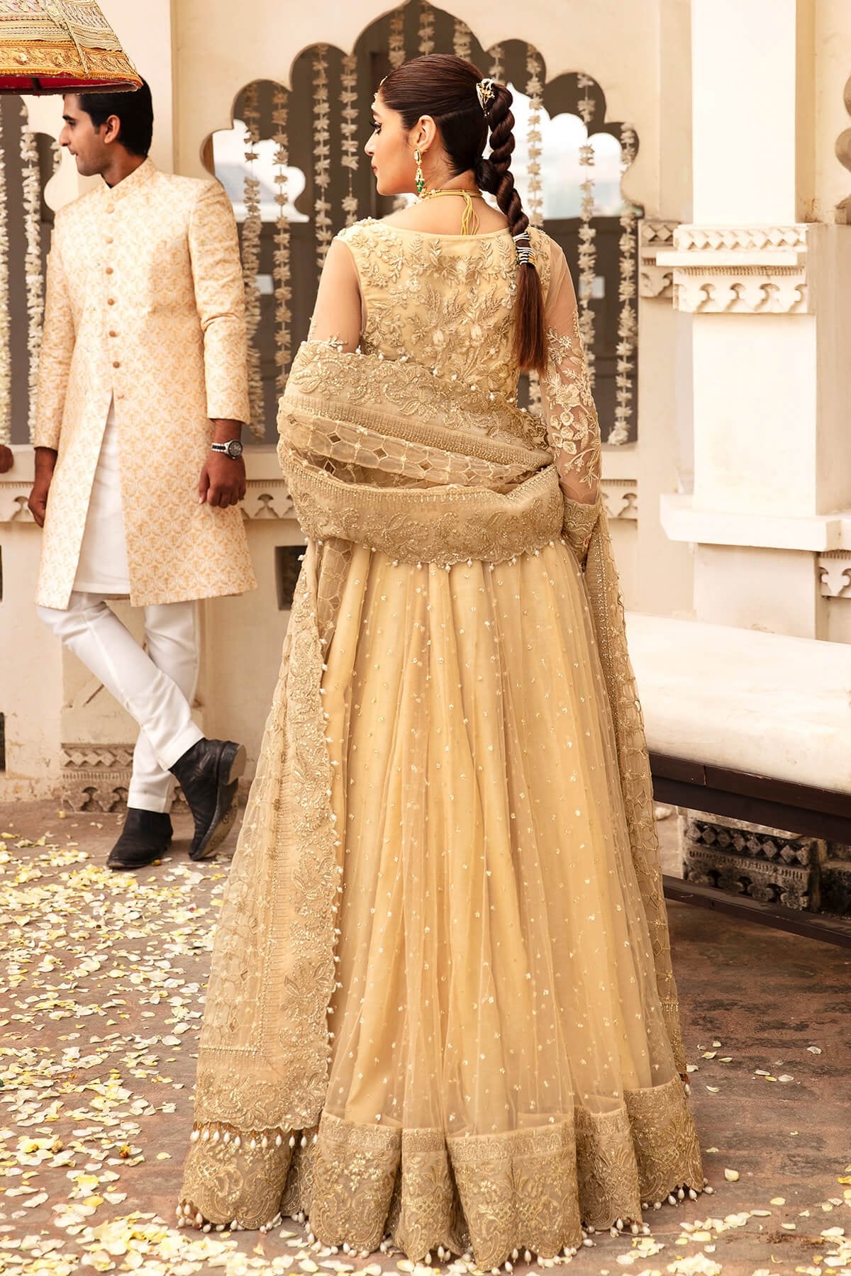 Imrozia 3Pc Embroidered Organza Suit SB-17 Siara gulbuy.com