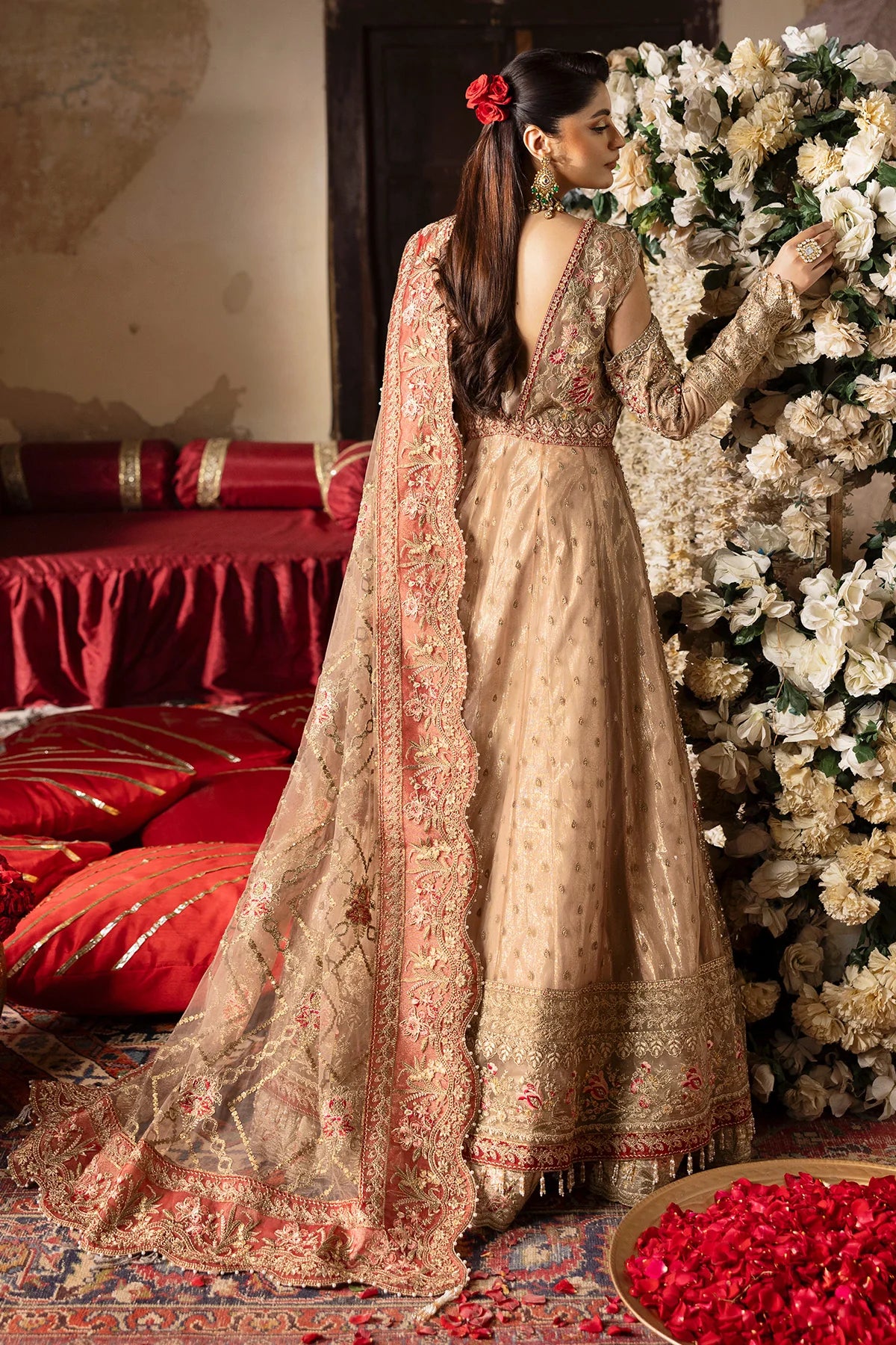 Imrozia 3Pc Embroidered Organza Suit SB-37 Zarnigar gulbuy.com