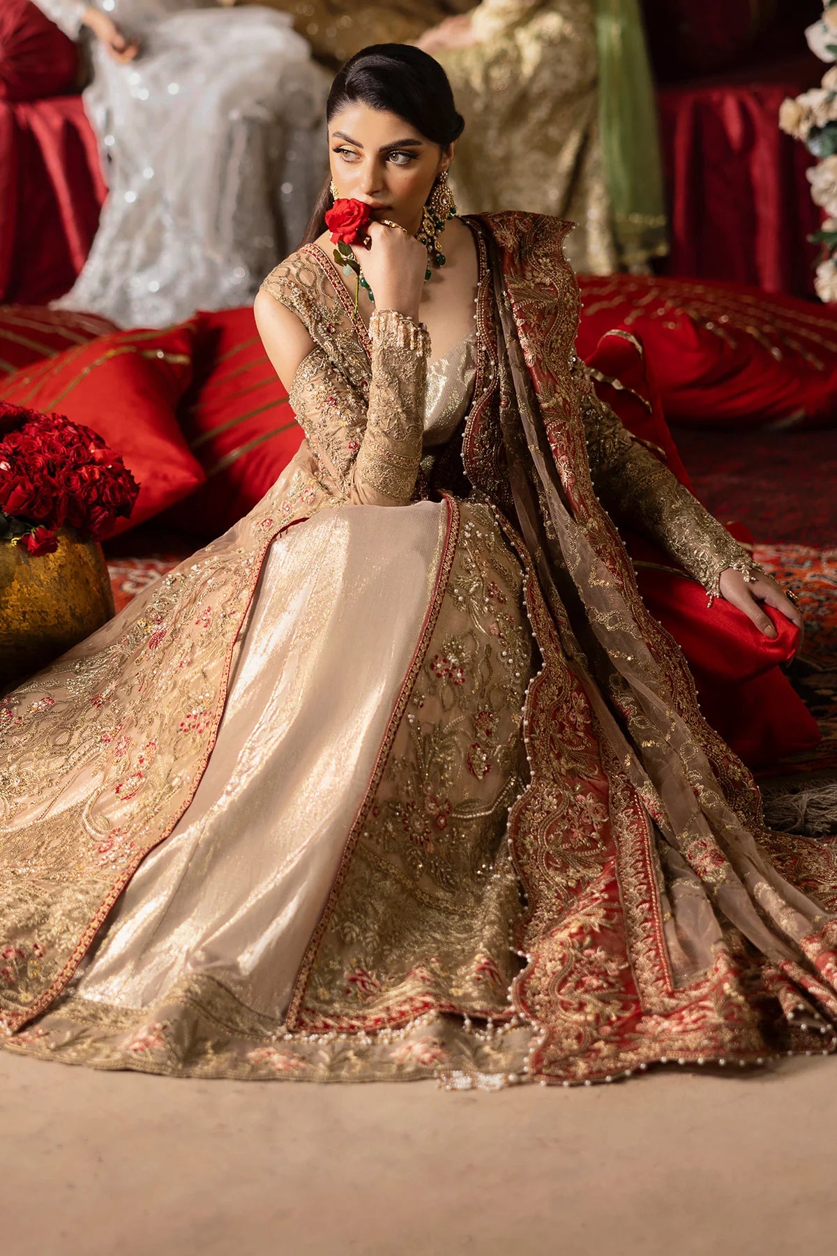 Imrozia 3Pc Embroidered Organza Suit SB-37 Zarnigar gulbuy.com
