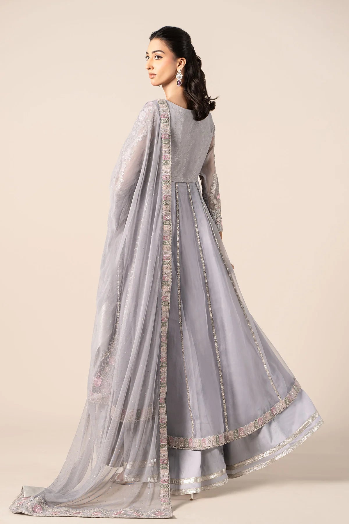 Maria B 3Pc Embroidered Organza Suit SF-EF25-43 gulbuy.com