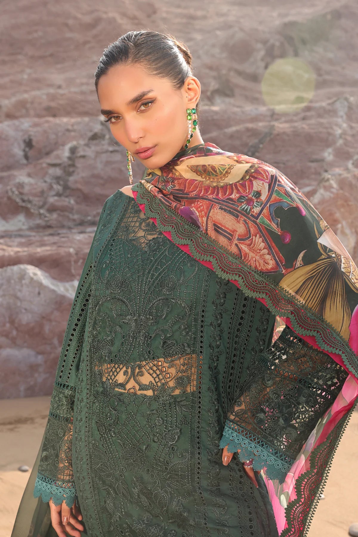 Imrozia 3Pc Embroidered Lawn Suit SL 77 A Rameen gulbuy.com