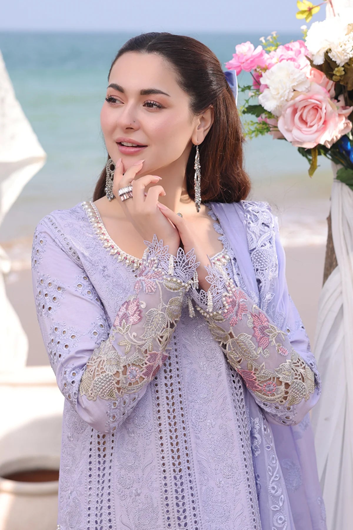 Imrozia 3Pc Embroidered Lawn Suit SL 78 Feeha gulbuy.com