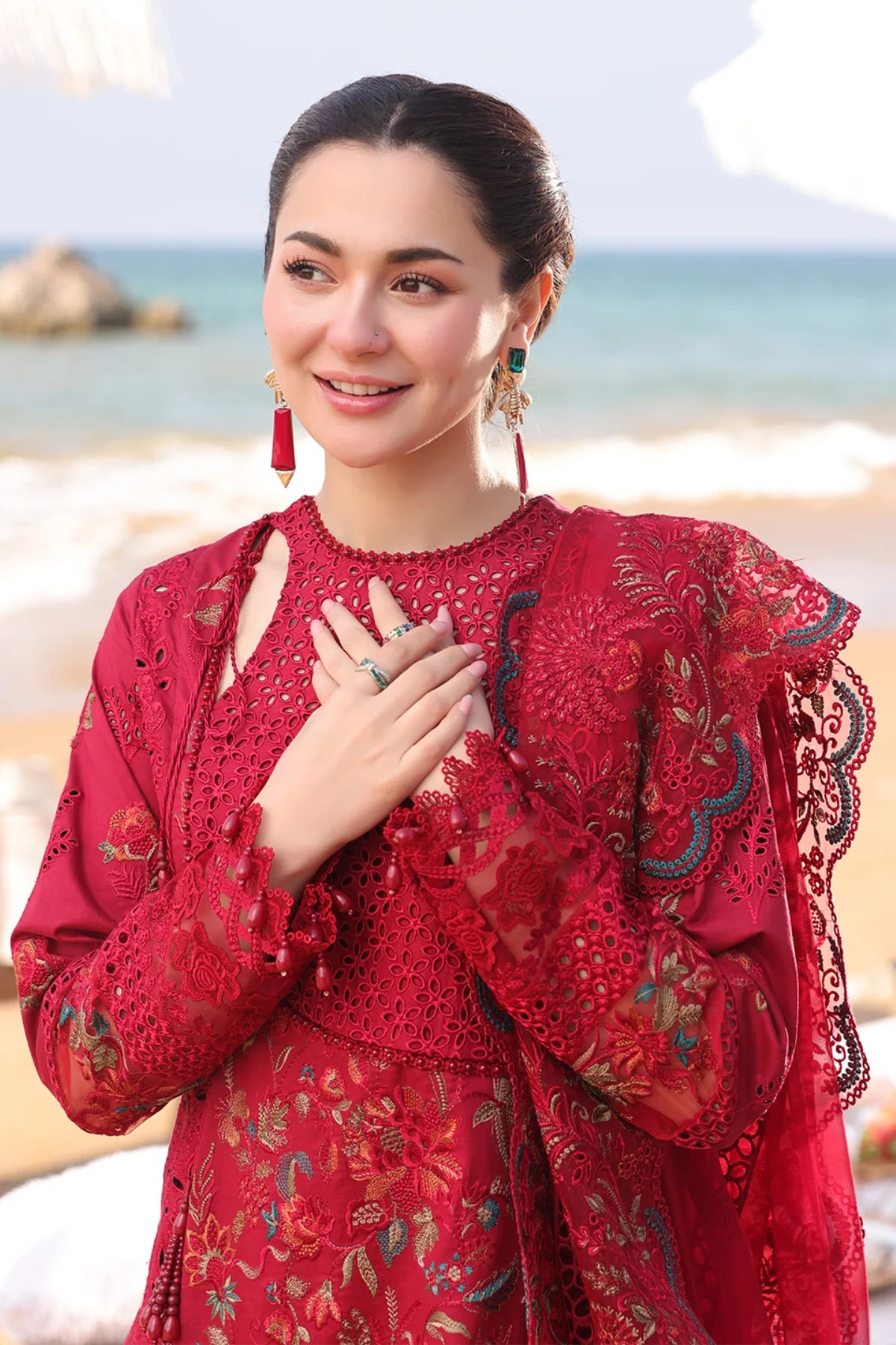 Imrozia 3Pc Embroidered Lawn Suit SL 82 Iswah gulbuy.com