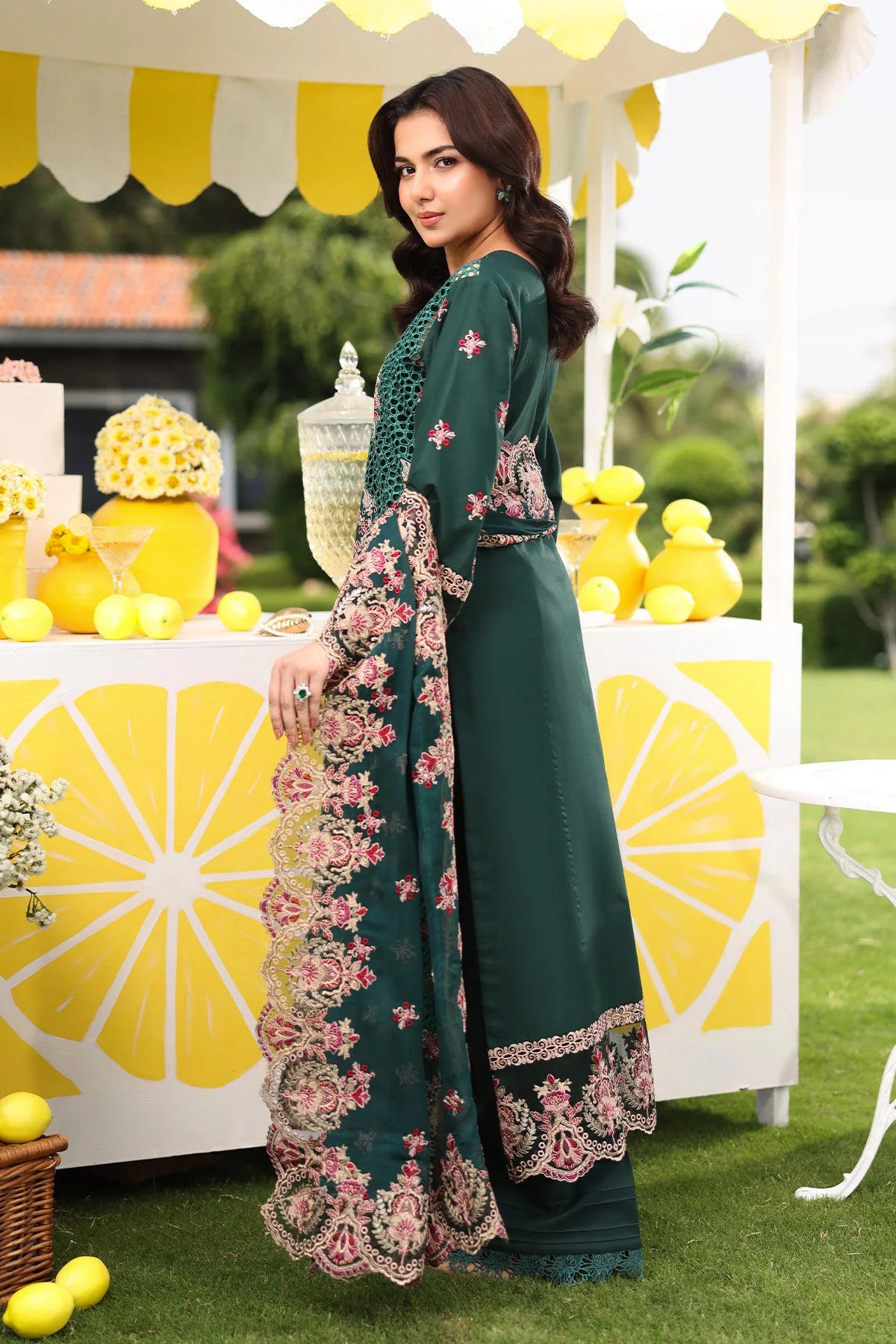 Imrozia 3Pc Embroidered Lawn Suit SL 89 AMAL gulbuy.com