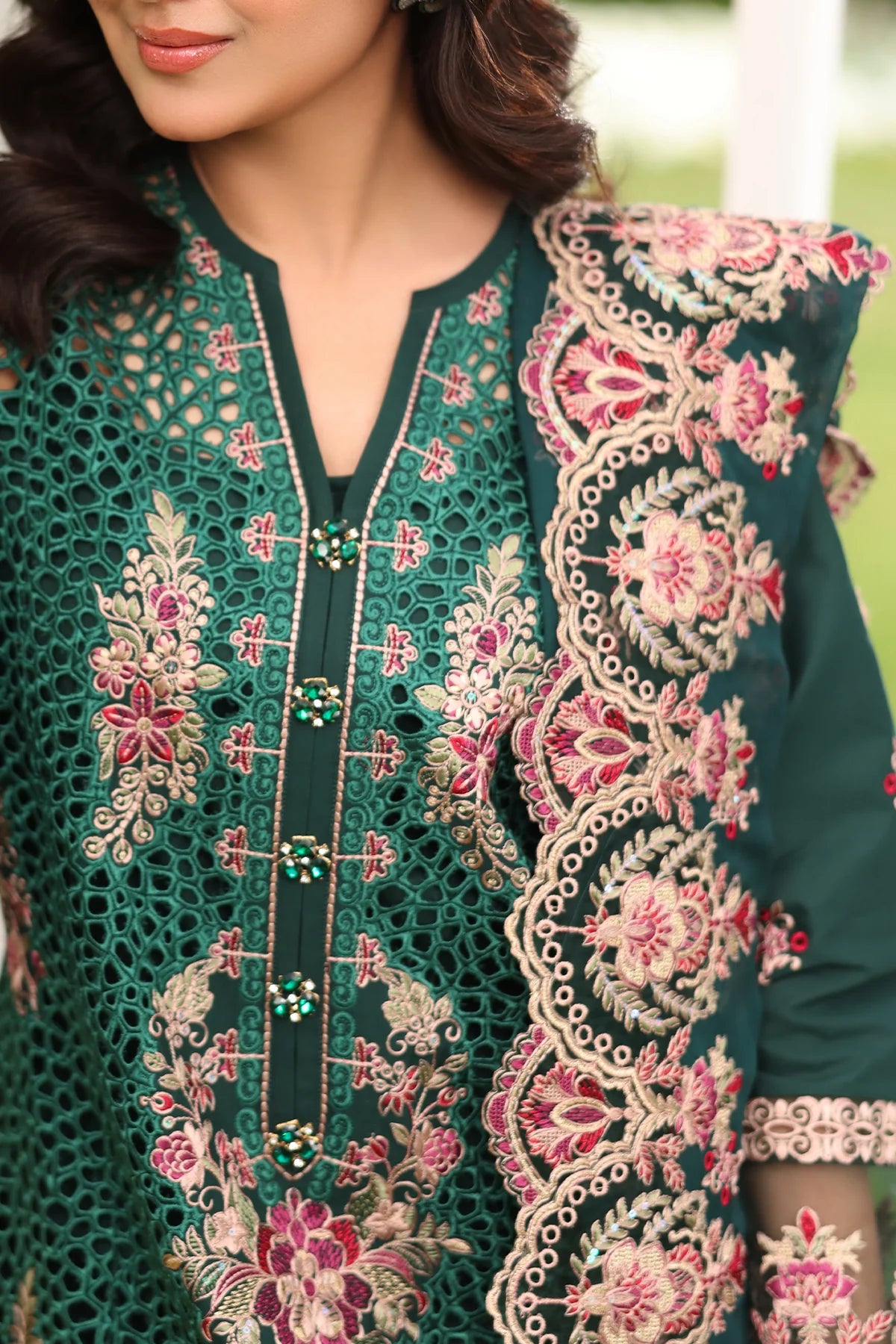 Imrozia 3Pc Embroidered Lawn Suit SL 89 AMAL gulbuy.com