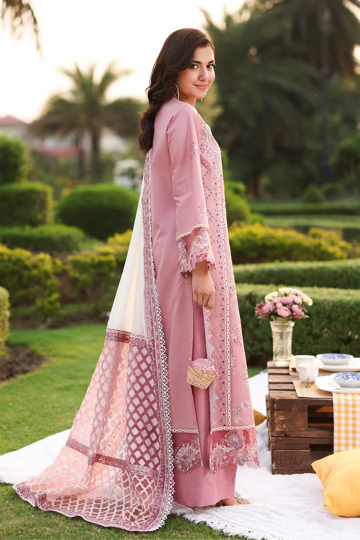 Imrozia 3Pc Embroidered Lawn Suit SL 93 ISRA gulbuy.com