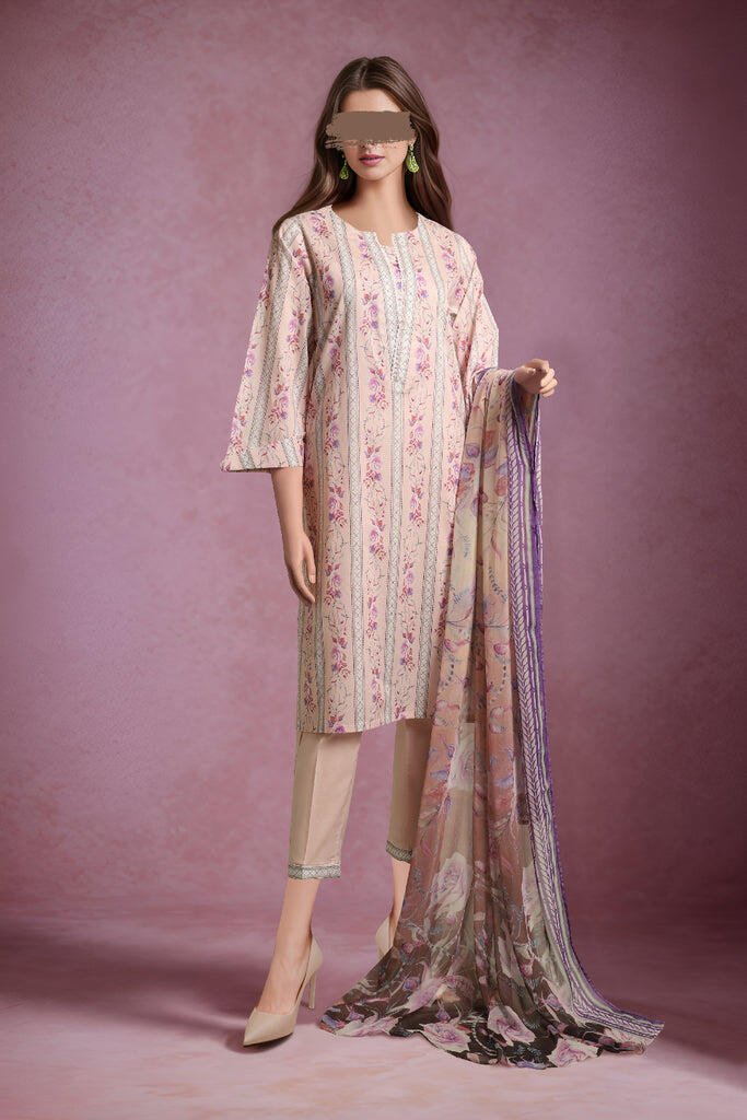 SAYA 3 PIECE PRINTED CAMBRIC SUIT (SP-4034)