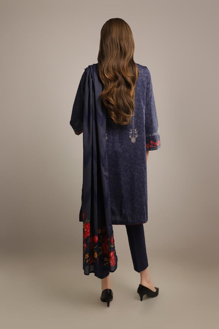 SAYA 3 PIECE PRINTED CAMBRIC SUIT (SP-4084) gulbuy.com