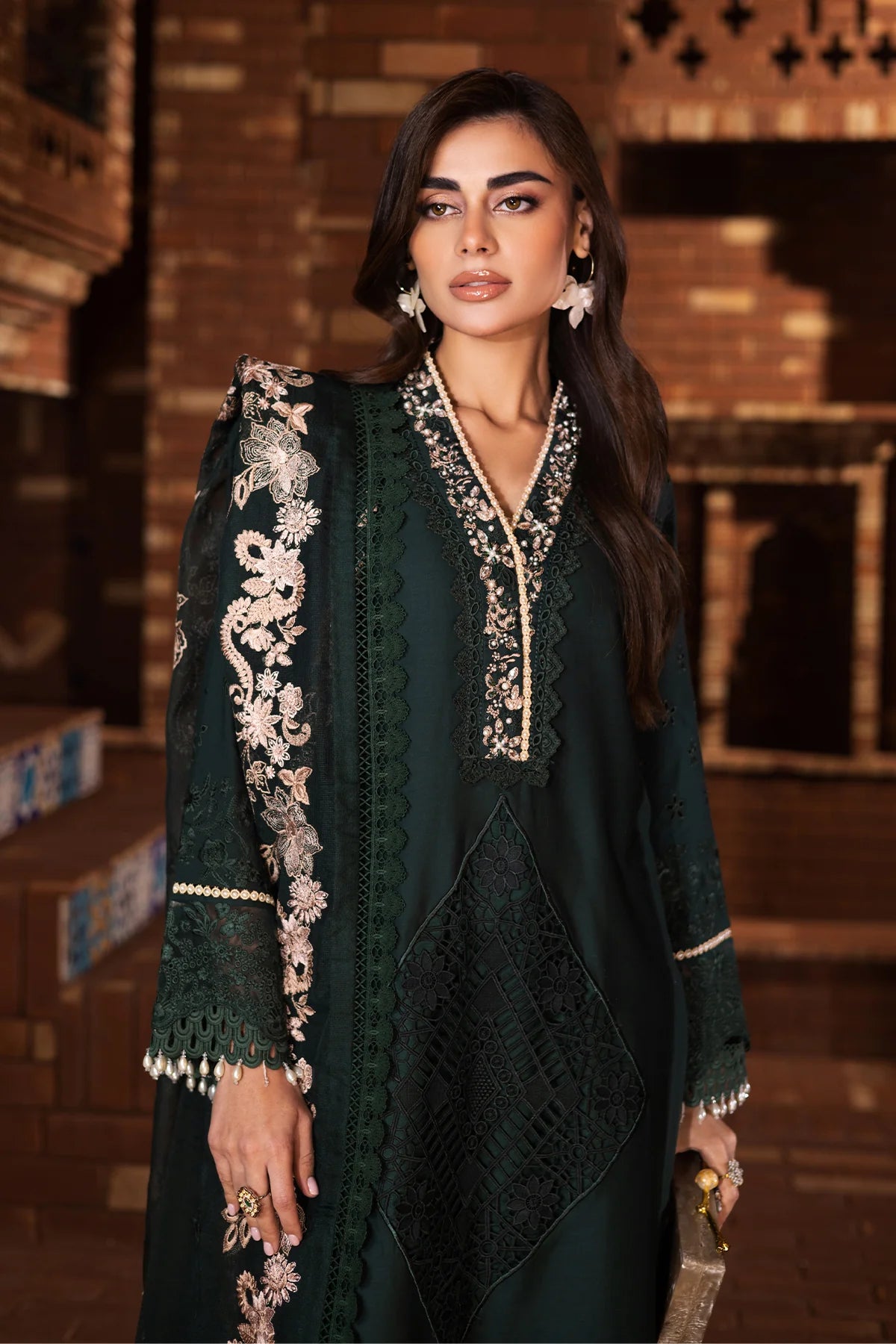 Imrozia 3Pc Embroidered Lawn Suit SP-50 ZEHAR gulbuy.com