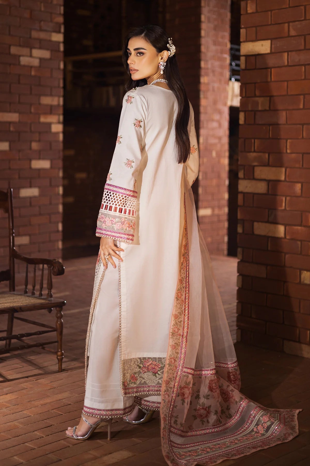Imrozia 3Pc Embroidered Lawn Suit SP-51 MEHZA gulbuy.com