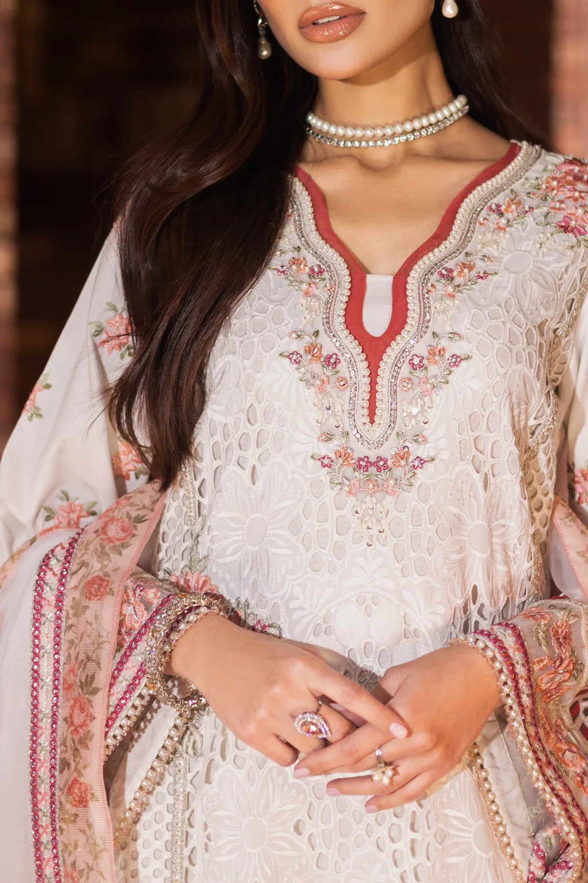 Imrozia 3Pc Embroidered Lawn Suit SP-51 MEHZA gulbuy.com