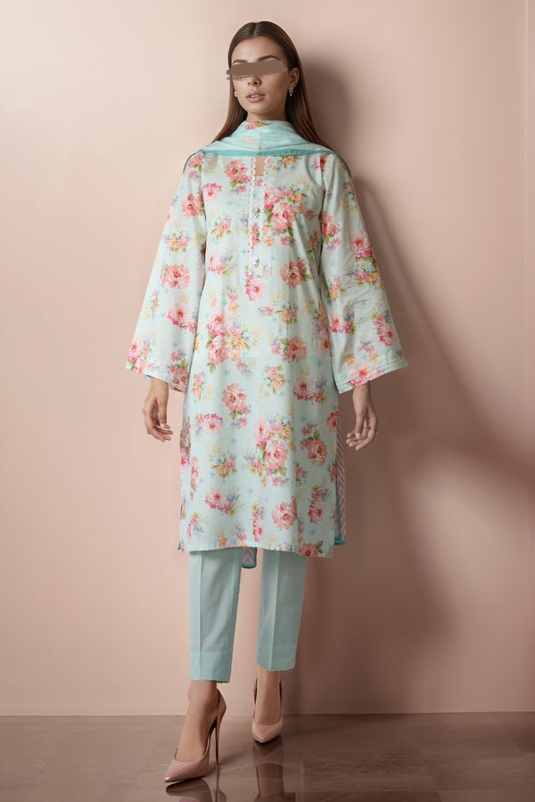 SAYA 3 PIECE PRINTED CAMBRIC SUIT (SP-5667)