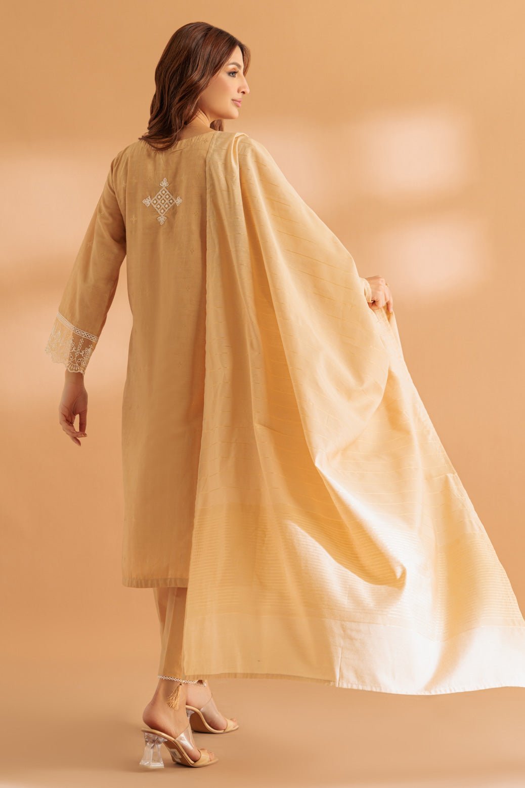 BONANZA SATRANGI 3PC EMBROIDERED JACQUARD SUIT (SS1243P03) gulbuy.com