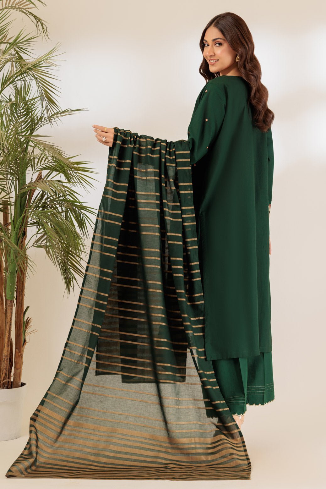 BONANZA SATRANGI 3PC EMBROIDERED CAMBRIC SUIT (SS1243P21)