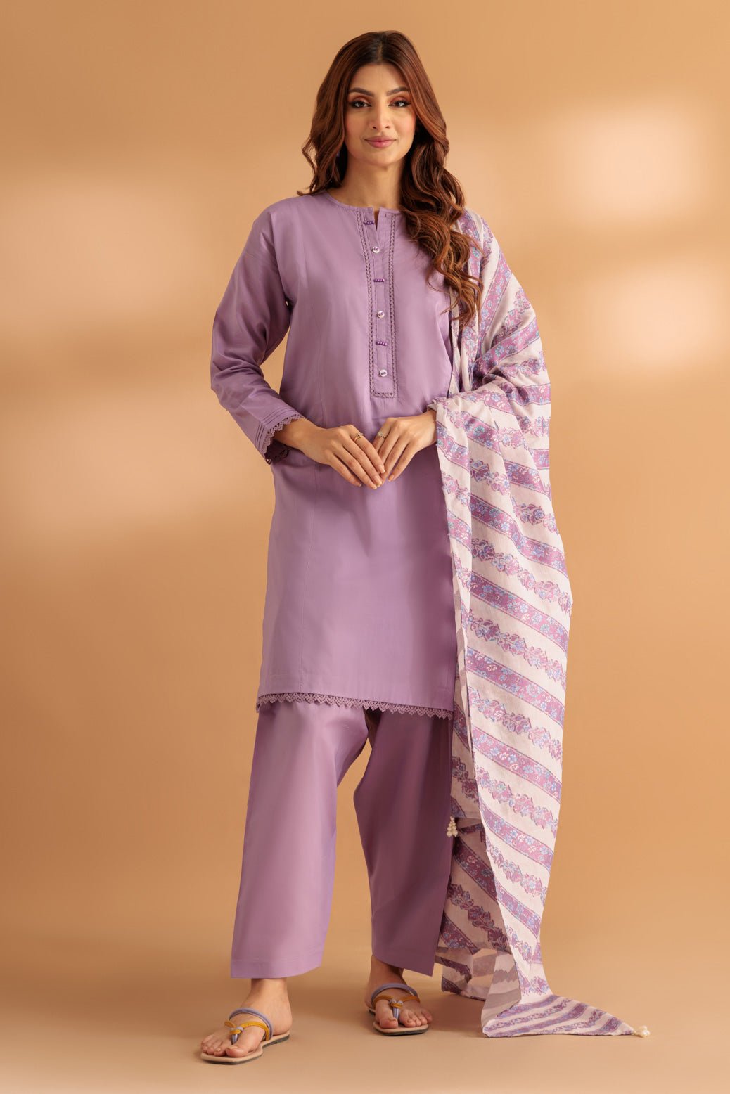 BONANZA SATRANGI 3PC PRINTED CAMBRIC SUIT (SS2243P108)