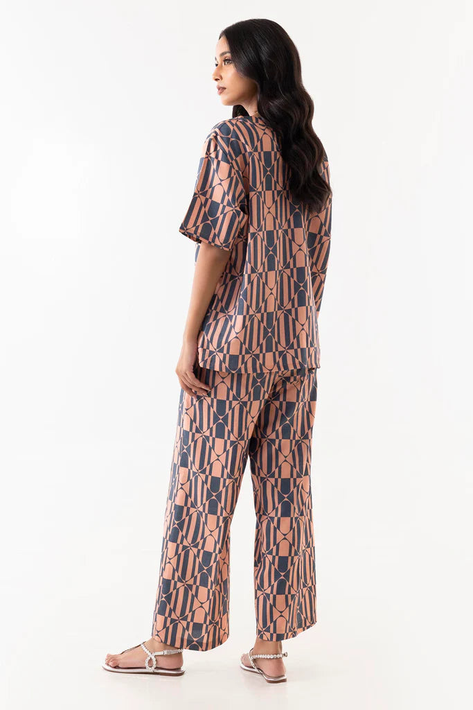 Sana Safinaz 2Pc Printed Linen Suit SS25WSU119P2T gulbuy.com