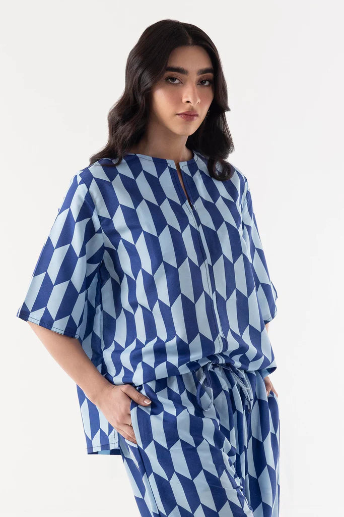 Sana Safinaz 2Pc Printed Linen Suit SS25WSU114P2T gulbuy.com