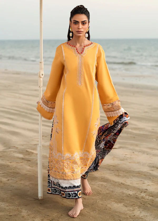 Sahane 3PC Embroidered Lawn Suit CT -20009 FEEHA - Yaariyan gulbuy.com